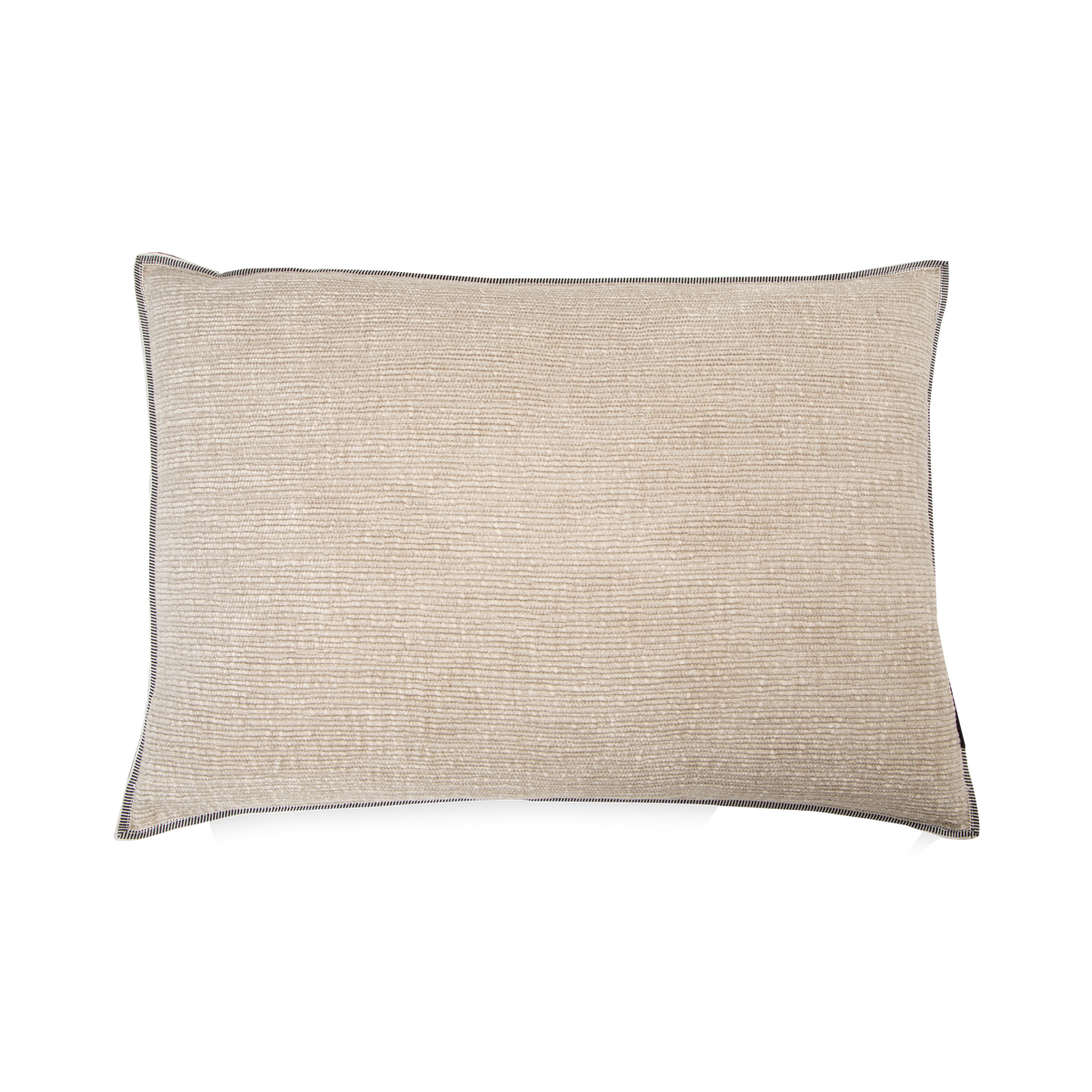 Texturally driven, the Ribbed Pillow is woven with a gorgeous palette beige which provides a welcoming composure to any sofa or bed it is paired with.