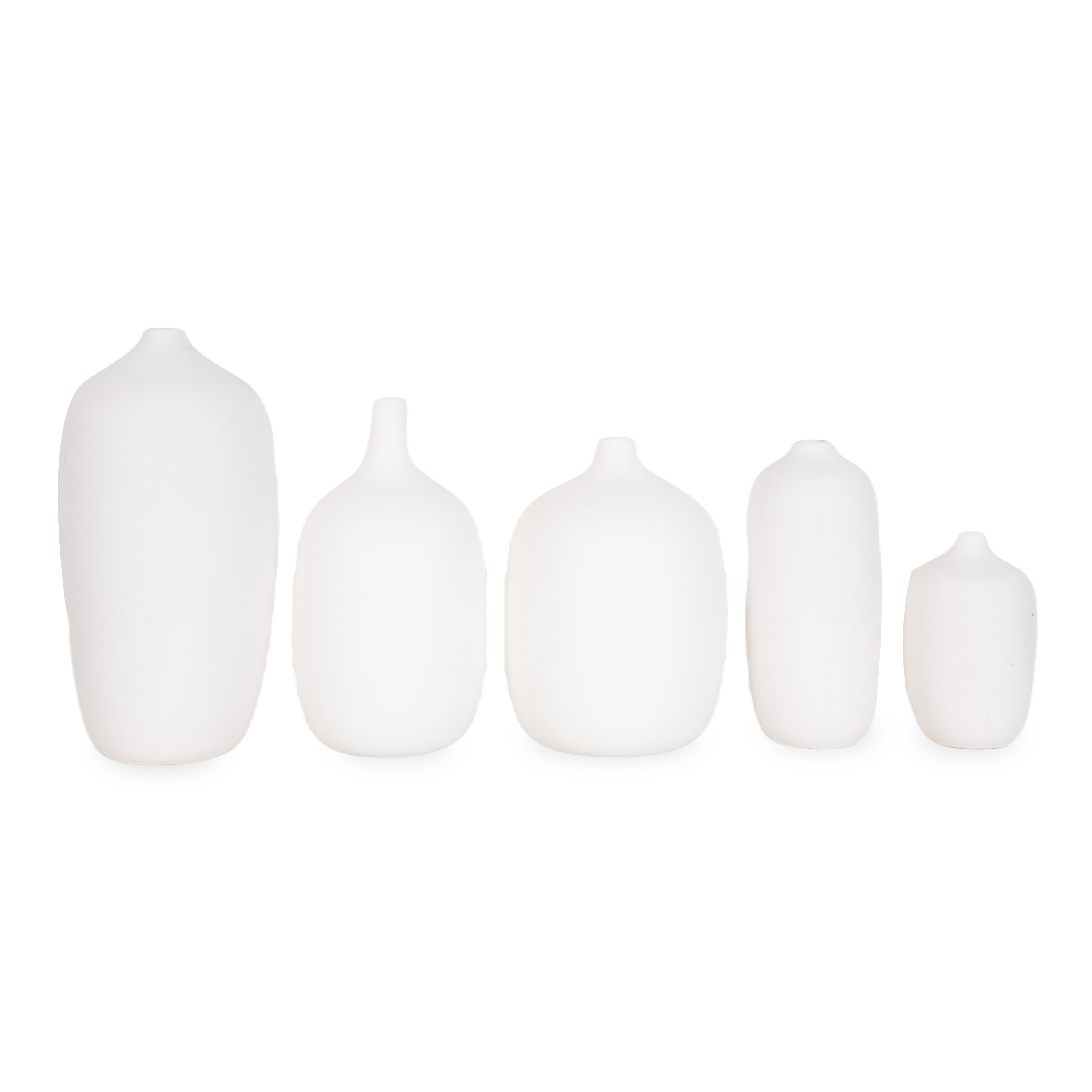 Uniquely designed and pleasantly shaped, the Ceola Vase is made of ceramic that is finished with a gorgeous matte white finish.