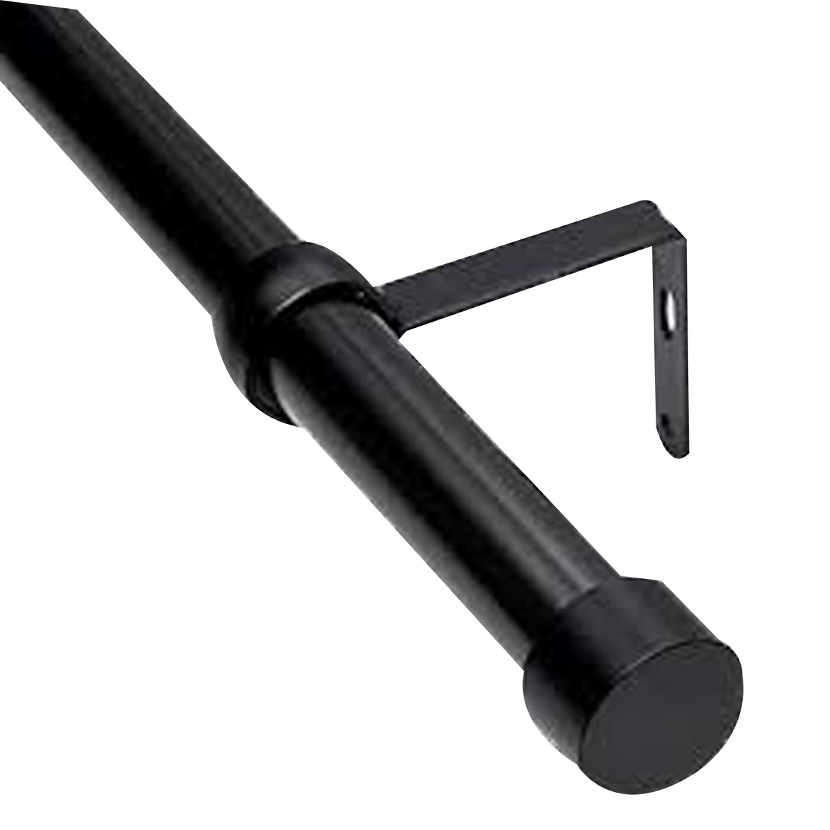 Cappa curtain rods are made of high-quality matte black metal and they support light to medium weight curtains with a max weight of 22lbs.