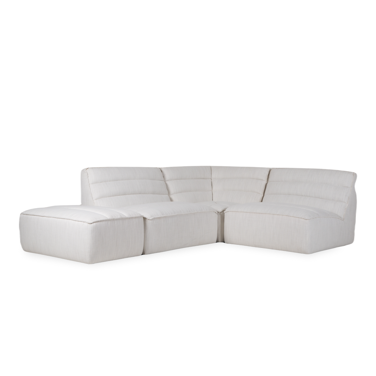 Inspired by 70s modernist interiors, the Nomad Modular Sectional offers a relaxed and casual style.
