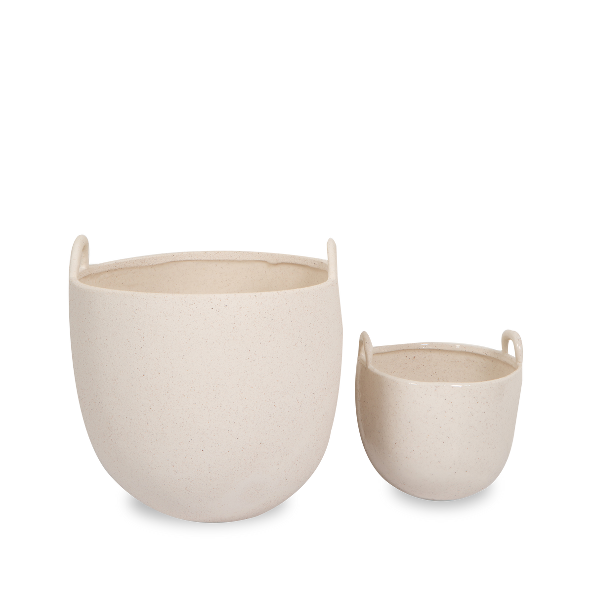 Made with a distinct sort of stoneware with a grainy, raw texture, the Speckle pot presents an organic, handmade look and feel.