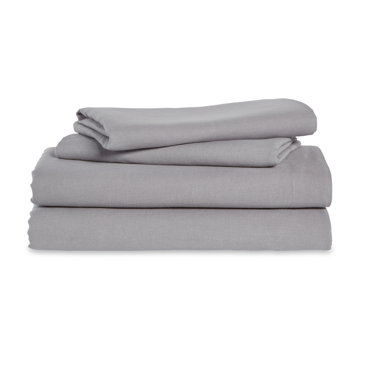 Made in Portugal using the finest French flax linen and stonewashed for a relaxed, perfectly imperfect look, this bedding is light, breathable, and softer with every sleep.